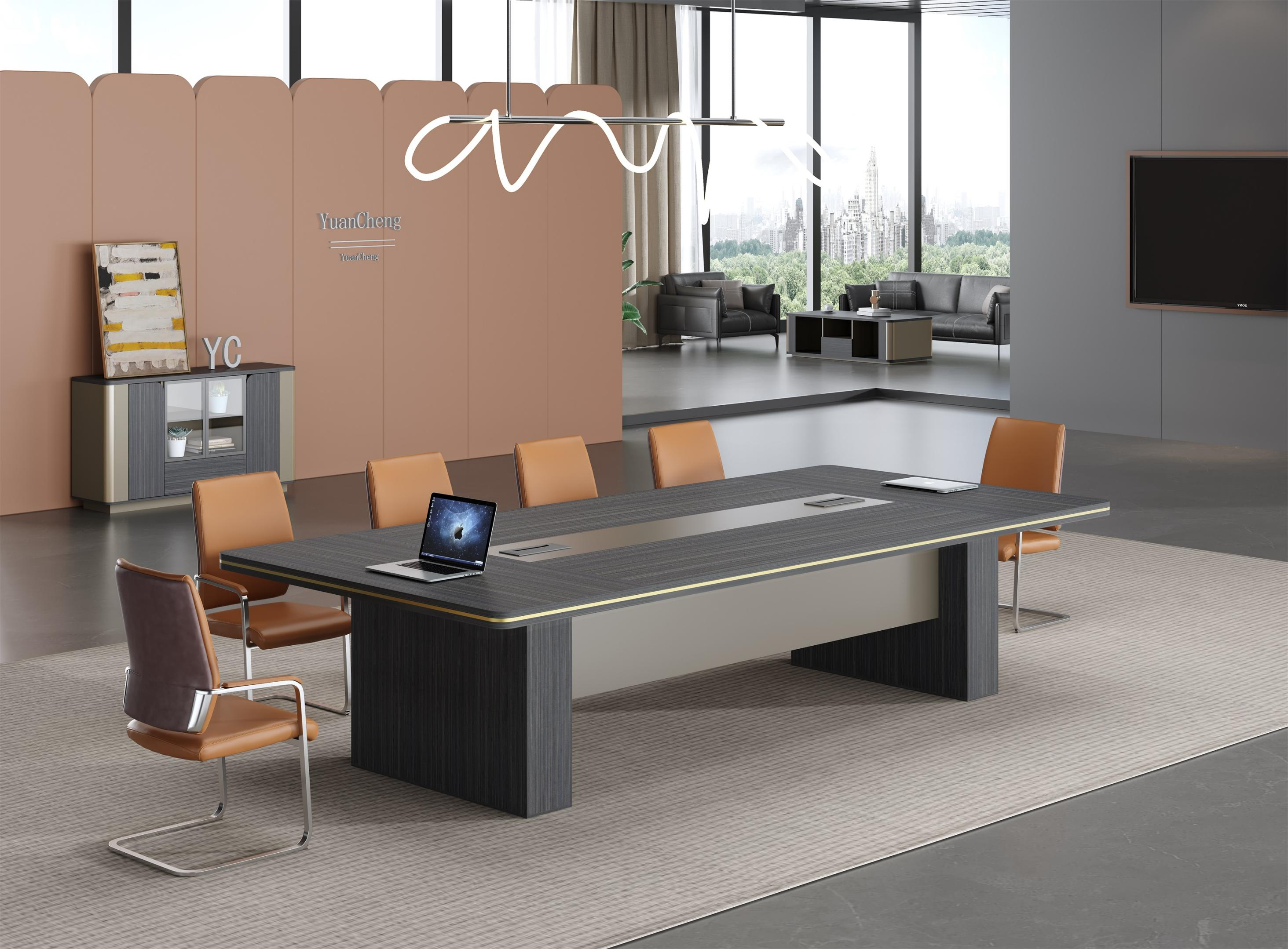 テーブル 高級会議テーブル 会議用 事務所用 炭素鋼フレーム ミーティングテーブル30C