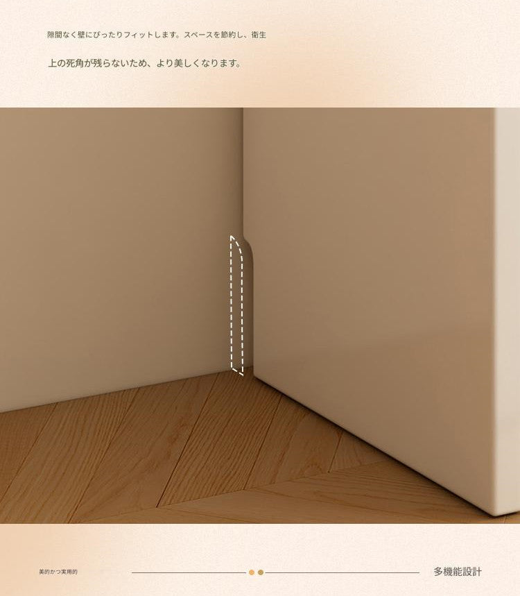 折り畳みテーブル ダインニング 無垢材使用 折りたたみ式ダイニングテーブル&サイドボード一体型 多機能フレンチスタイル 小型住宅向け 壁付けワインキャビネット4-6人用