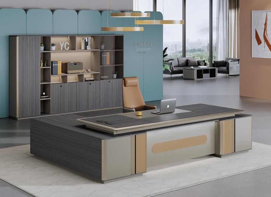 重厚感　高級感　贅沢　落ち着き　エグゼクティブデスク　役員デスク　社長机　L字デスク　サイドキャビネット　大容量 郵送料込み　カスタマイズ可能 K03