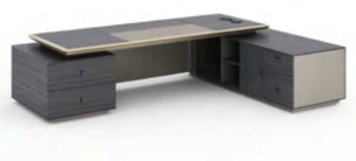 重厚感　高級感　贅沢　落ち着き　エグゼクティブデスク　役員デスク　社長机　L字デスク　サイドキャビネット　大容量k03